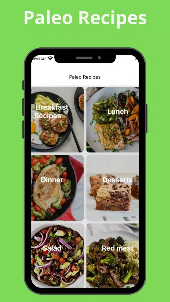 Tangkapan layar Paleo Diet Plan.