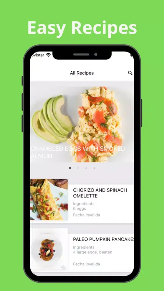 Tangkapan layar Paleo Diet Plan.
