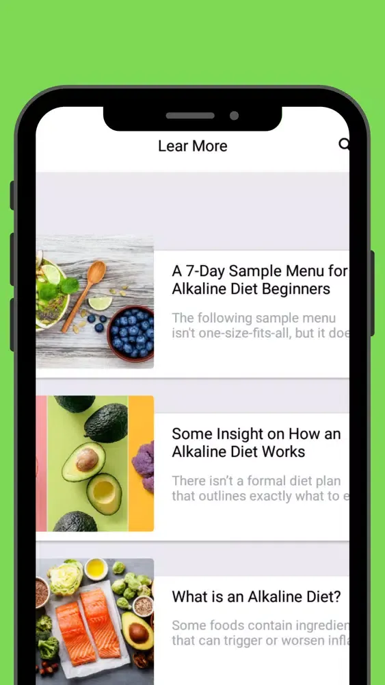 Alkaline Diet Recipes App スクリーンショット