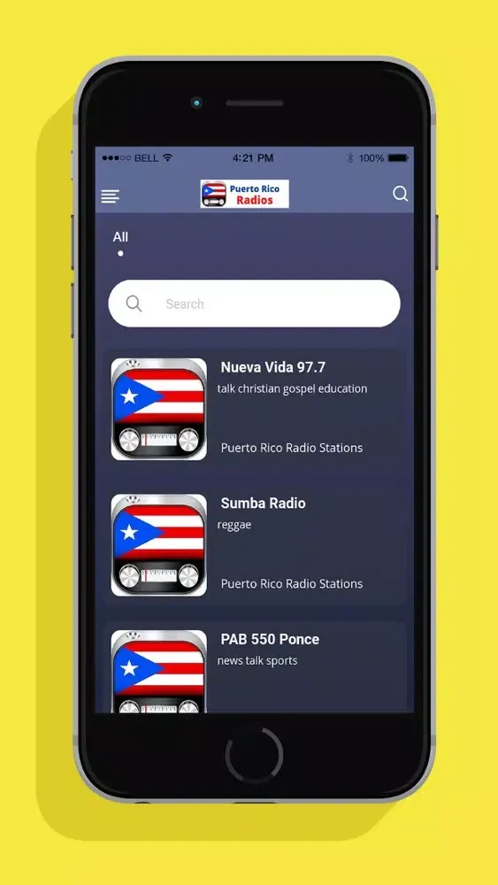 ภาพหน้าจอของ Radio Puerto Rico