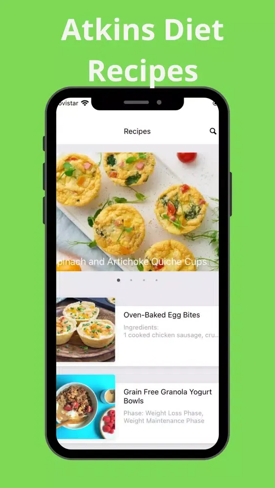 Tangkapan layar South Beach Diet App