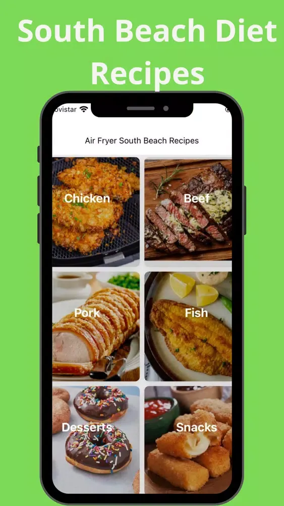 Tangkapan layar South Beach Diet App