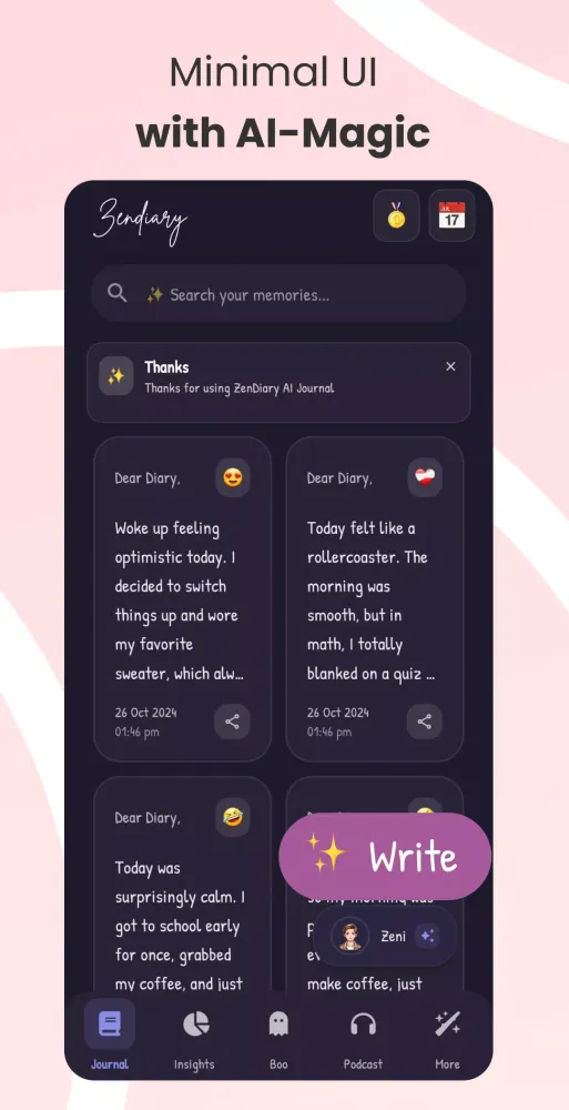 Capturas de tela do My Diary - Daily Journal, Lock