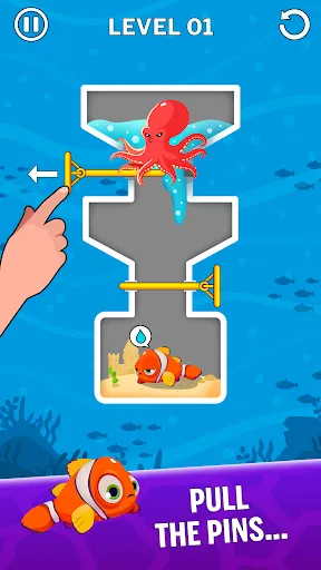 Screenshot di Water Puzzle - Fish Rescue