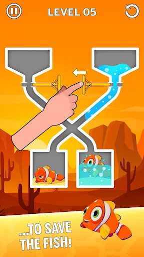 Screenshot di Water Puzzle - Fish Rescue