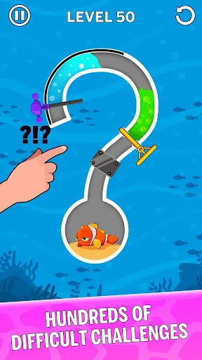 Screenshot di Water Puzzle - Fish Rescue