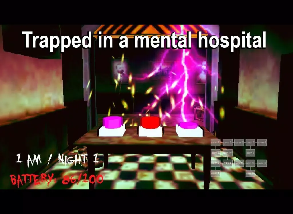 Tangkapan skrin 5 Nights in Asylum - Horror Game iPad 