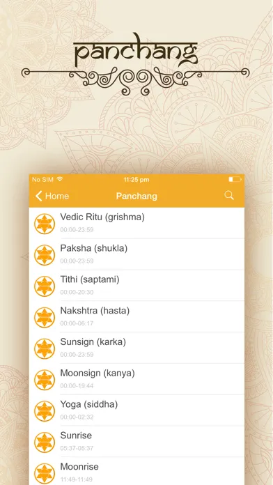 Captures d'écran de Hindu Calendar.