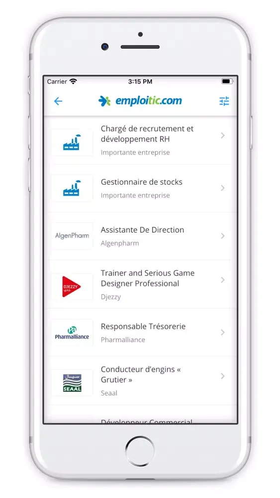 Ảnh chụp màn hình của Emploitic