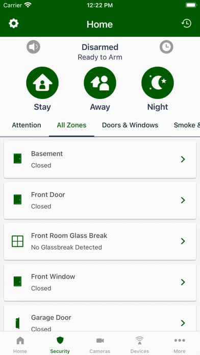 Ảnh chụp màn hình của Pulsar Alarm Systems