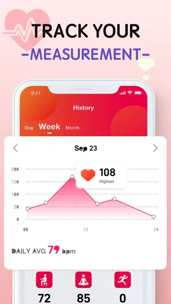 Zrzuty ekranu Meditation, Heart Rate Monitor