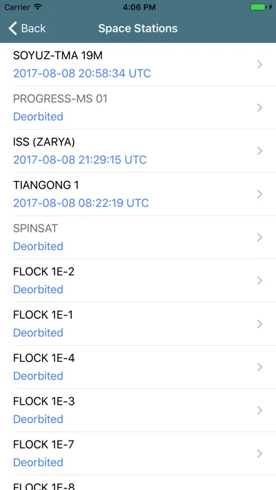 PulseSat Satellite Tracker Screenshots