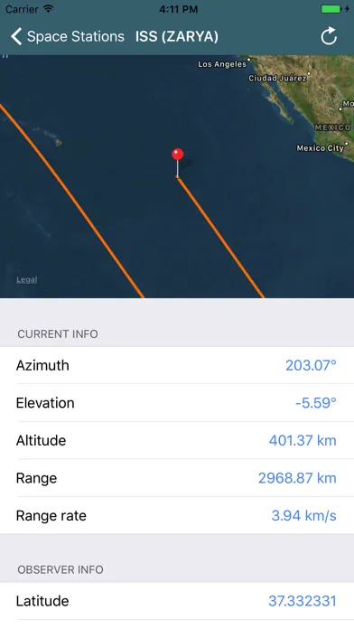 PulseSat Satellite Tracker Screenshots