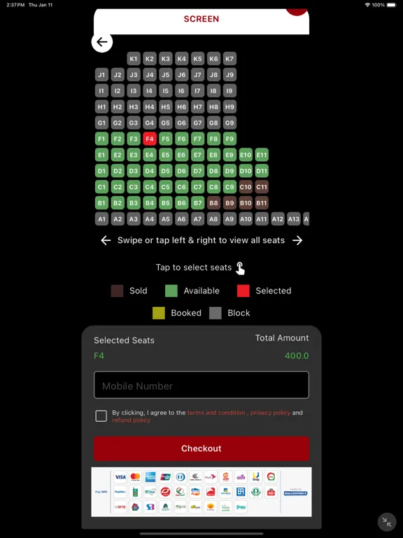 Zrzuty ekranu Lion Cinema iPad 