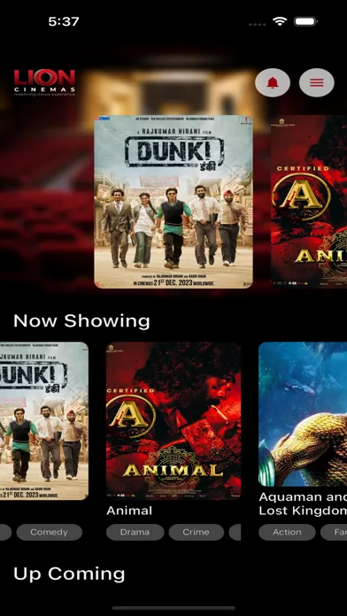 Zrzuty ekranu Lion Cinema