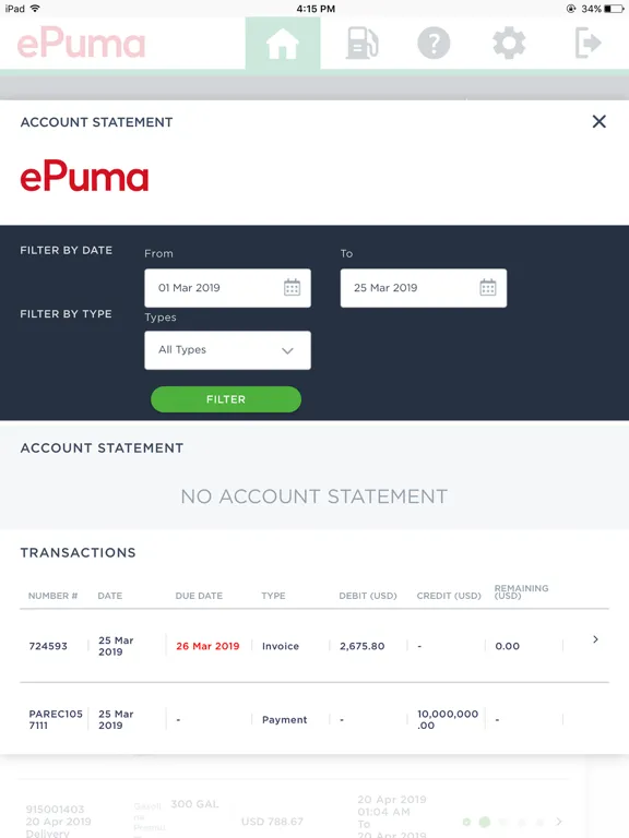 Capturas de tela do ePuma Portal iPad 