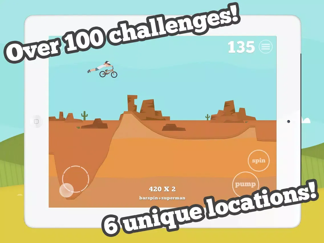 Capturas de tela do Pumped: BMX iPad 