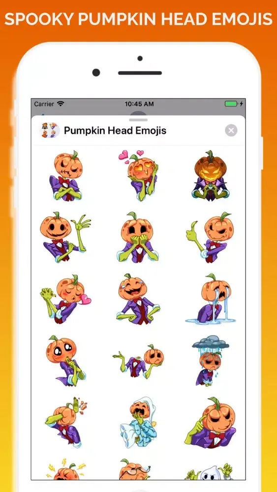 Pumpkin Head Emojis Screenshots