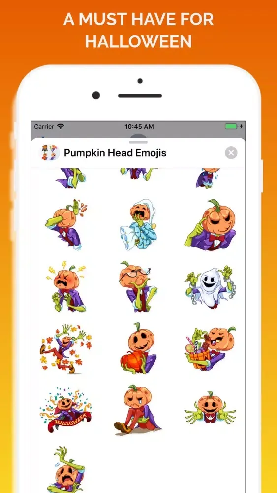 Pumpkin Head Emojis Screenshots