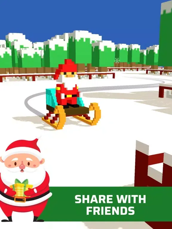 ภาพหน้าจอของ Sliding Santa Ride iPad 
