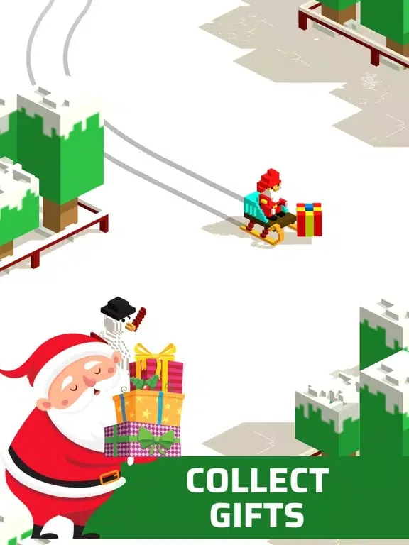 ภาพหน้าจอของ Sliding Santa Ride iPad 
