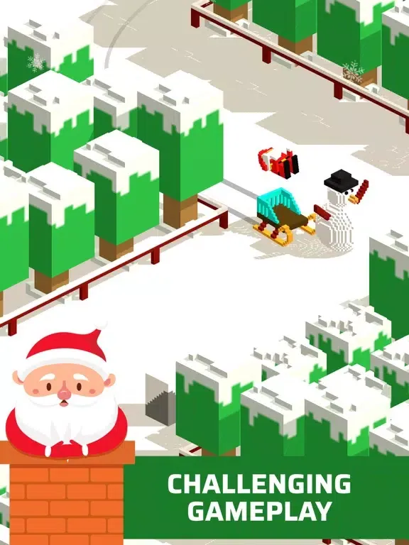 ภาพหน้าจอของ Sliding Santa Ride iPad 