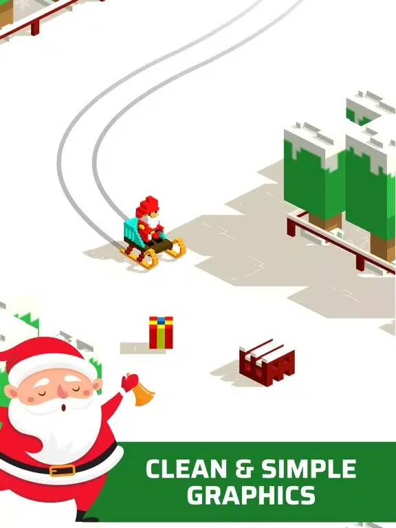 ภาพหน้าจอของ Sliding Santa Ride iPad 