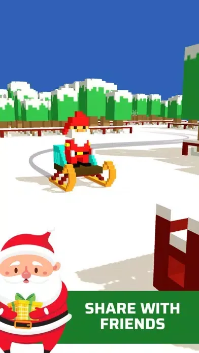 ภาพหน้าจอของ Sliding Santa Ride