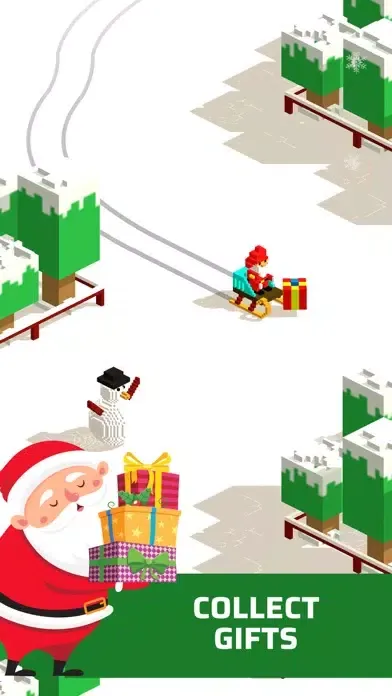 ภาพหน้าจอของ Sliding Santa Ride