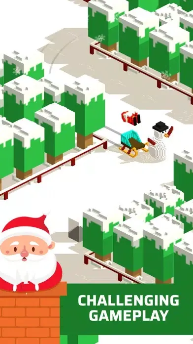 ภาพหน้าจอของ Sliding Santa Ride