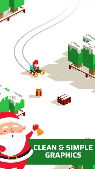 ภาพหน้าจอของ Sliding Santa Ride