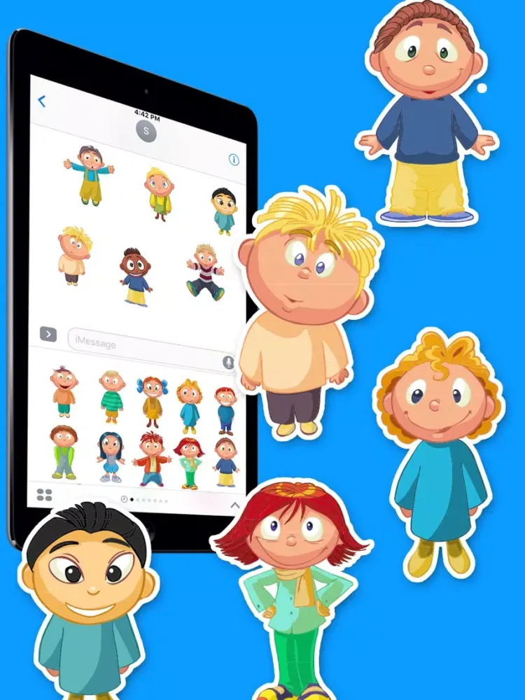 Casual Baby Expressions Stickers iPad  سکرین شاٹس