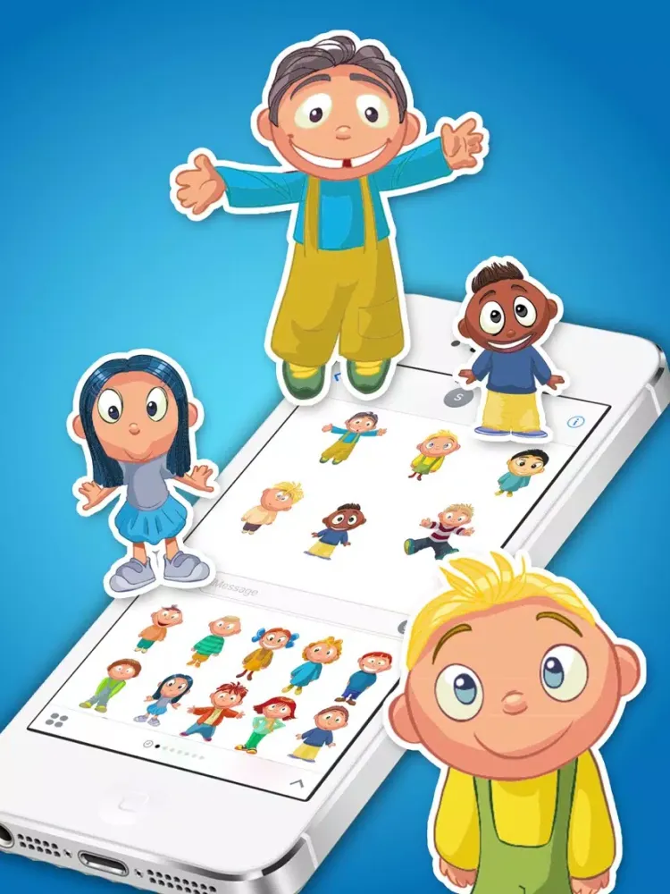 Casual Baby Expressions Stickers iPad  سکرین شاٹس