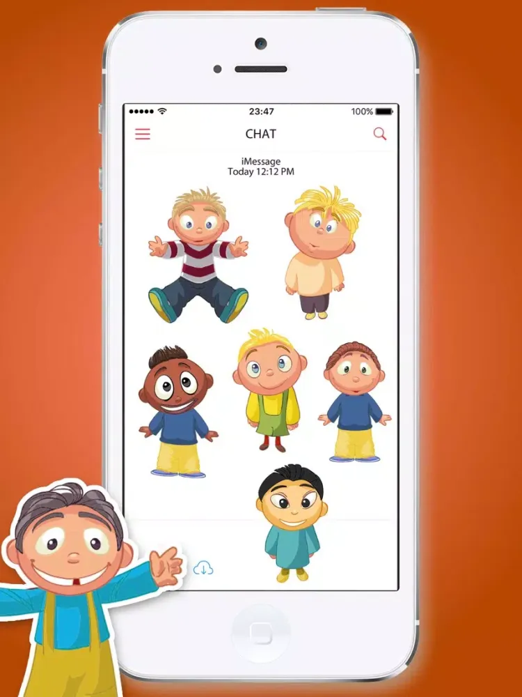 Casual Baby Expressions Stickers iPad  سکرین شاٹس
