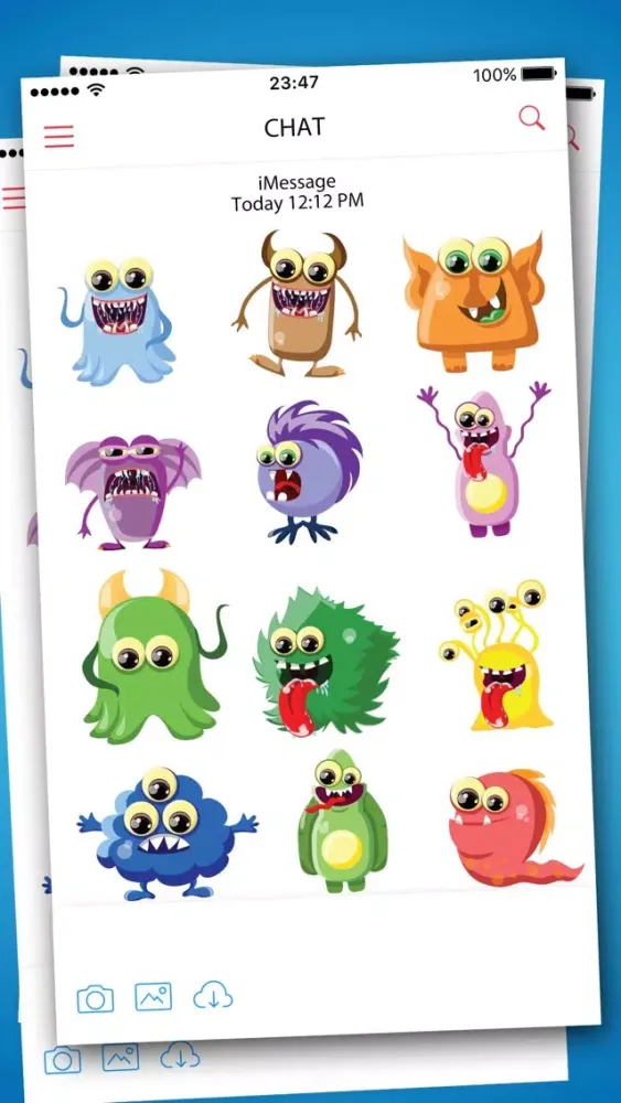 Cartoon Monsters Stickers应用截图