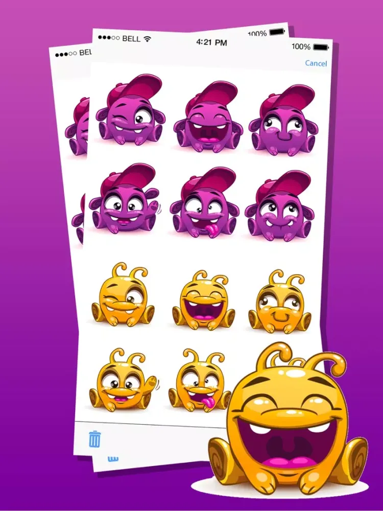 Cute Pet Monster Stickers iPad  Ekran Görüntüleri