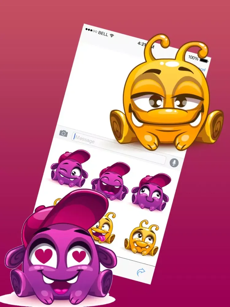 Cute Pet Monster Stickers iPad  Ekran Görüntüleri