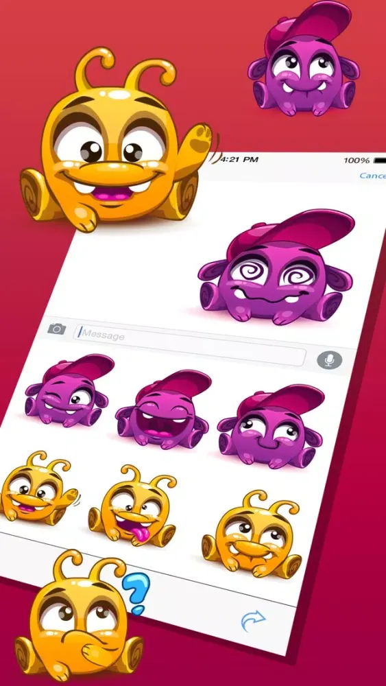 Cute Pet Monster Stickers Ekran Görüntüleri