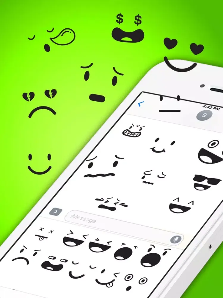 Elegant Vector Smileys Stickers iPad  スクリーンショット