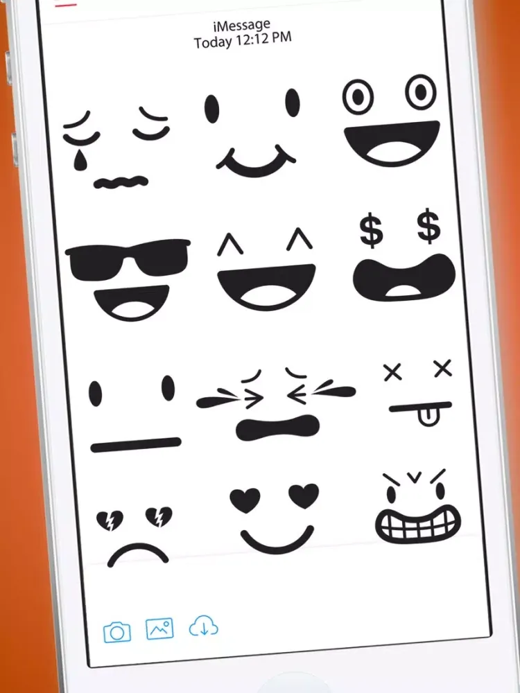Elegant Vector Smileys Stickers iPad  スクリーンショット