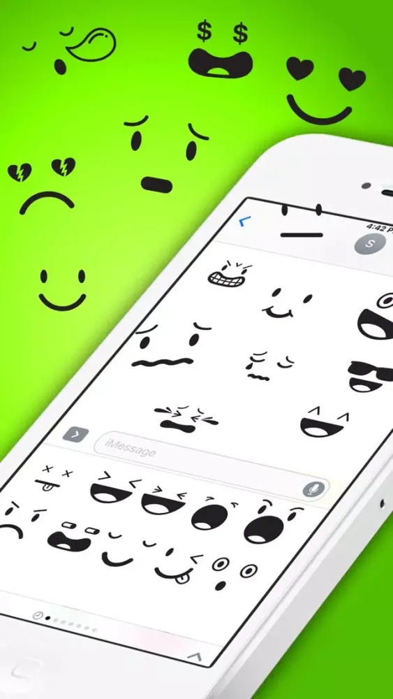 Elegant Vector Smileys Stickers スクリーンショット