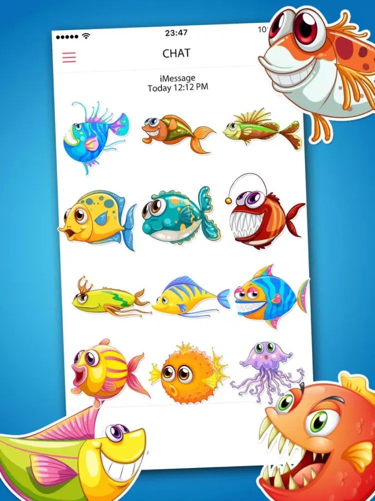 Capturas de pantalla de Fish Stickers Pro iPad 