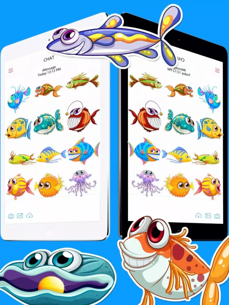 Capturas de pantalla de Fish Stickers Pro iPad 
