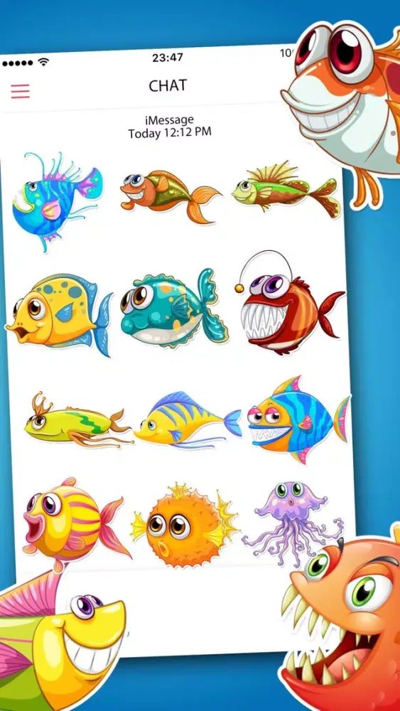 Capturas de pantalla de Fish Stickers Pro