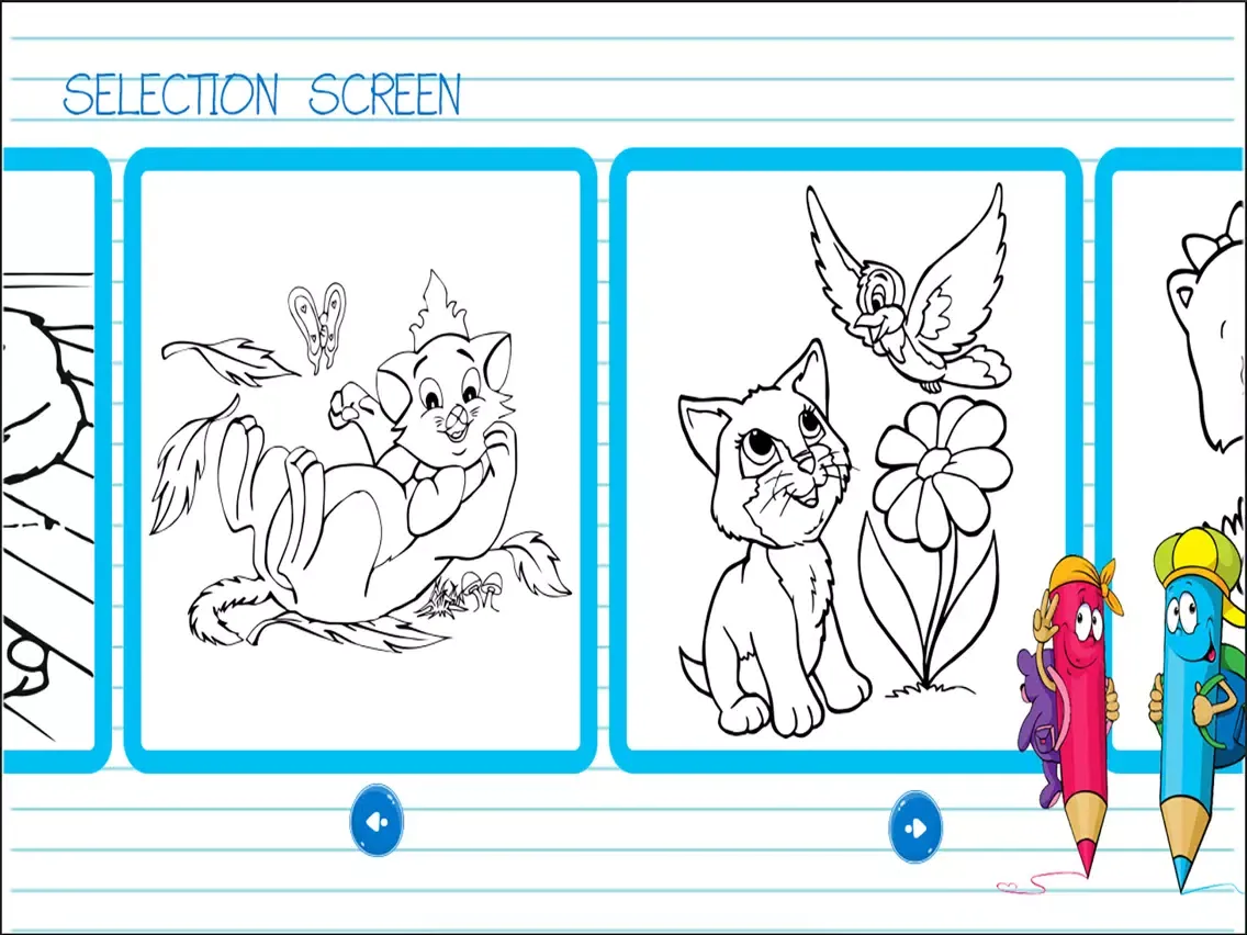 Capturas de pantalla de Pets Coloring Book iPad 
