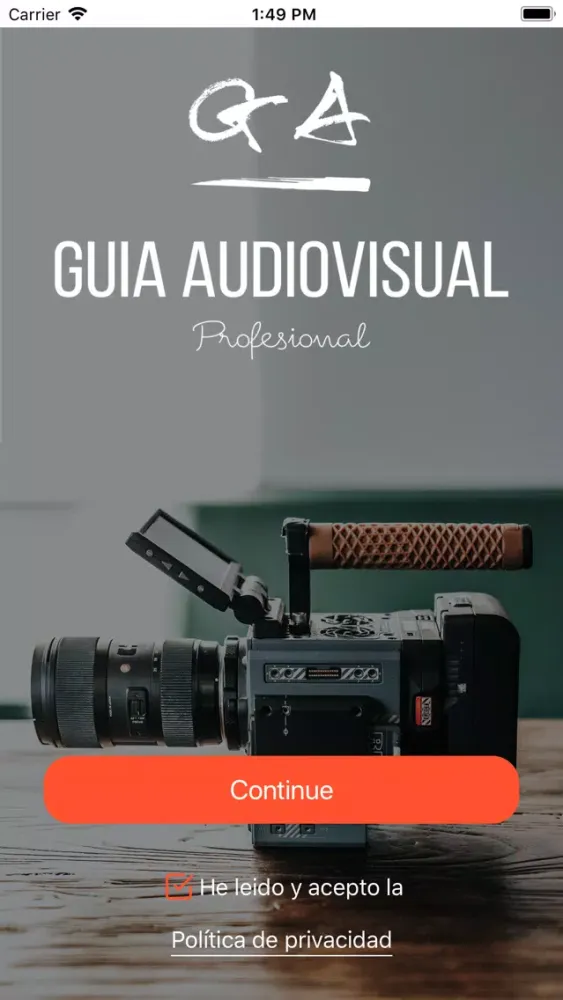 Capturas de pantalla de Guía profesional audiovisual