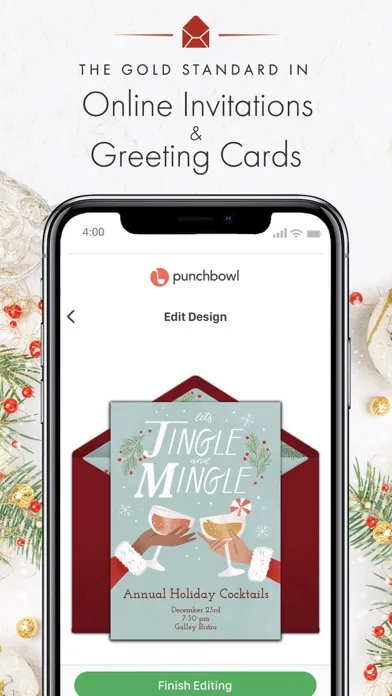 Capturas de pantalla de Punchbowl: Invitations & Cards