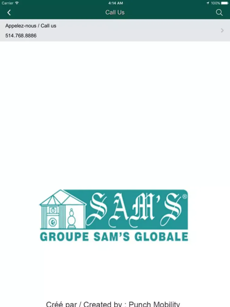 Screenshot di Groupe Sams iPad 