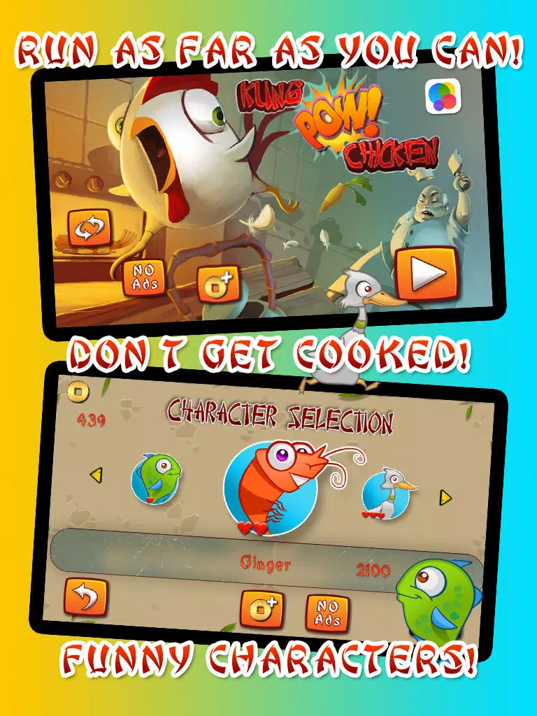 Скриншоты Kung Pow Run Adventure - A Funny Chicken Escape Challenge iPad 
