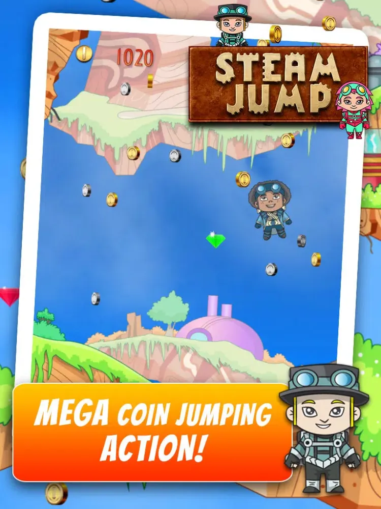 Скриншоты Steam Jump - Flying Steampunk Super Hero iPad 
